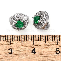 Fermoirs en laiton avec zircone à micro-pavé&nbsp;KK-Z089-08P