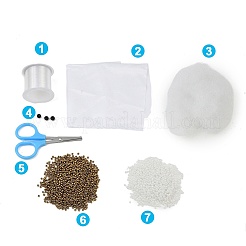 Kit de bordado de cuentas de animales con forma de búho en 3D&nbsp;AC-CBA6750-04