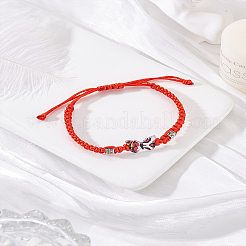 1-teiliges Schmetterlings-Gliederarmband aus Emaille mit Strass&nbsp;BJEW-LP0004-26