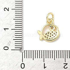 Adornos de latón micropavé de circonia cúbica&nbsp;ZIRC-I356-13G-01