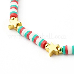 Ensembles de bracelets extensibles en perles d'argile polymère faites à la main&nbsp;BJEW-JB06353