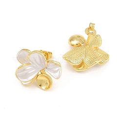 Accessoires de puces d'oreilles émaillés en laiton&nbsp;KK-CBA58F9-01G-04