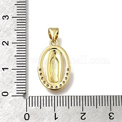 Pendentifs avec zircon cubiques à micro-pavés en laiton&nbsp;KK-C090-35G-04