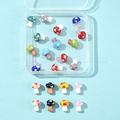 22pcs 11 Farben handgemachte Bunte Malerei-Perlen&nbsp;LAMP-FS0001-72
