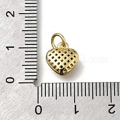 Pendentifs avec zircon cubiques à micro-pavés en laiton&nbsp;KK-C090-42G-01