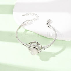 Bracciali a maglie con pietre preziose naturali e sintetiche a forma di sole rotante&nbsp;GG-CBA0251-11P