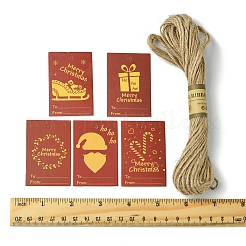 100 étiquette cadeau rectangulaire en papier&nbsp;CDIS-FS0001-19A