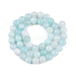 Natürliche weiße Jade Perlenstränge&nbsp;G-R346-6mm-17