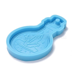 Bottiglia di profumo con stampi in silicone con ciondolo a grappolo di cristallo&nbsp;DIY-M034-23