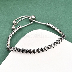 Bracelets coulissants en acier inoxydable chirurgical 316&nbsp;BJEW-C125-17E-02
