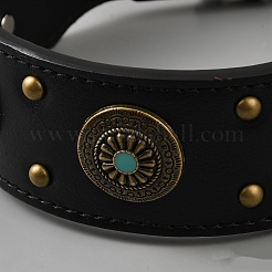 Hundehalsband aus PU-Leder&nbsp;AJEW-WH20018-191A-01