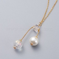 Anhänger Halsketten und Ohrstecker Schmuck Sets&nbsp;SJEW-JS01064-03