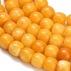 Gefärbt natürlichen weißen Jade Perlen Stränge&nbsp;GG-CBA88FB-01B