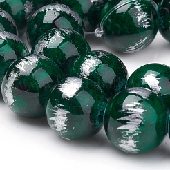 Abalorios de jade natural de mashan hebras&nbsp;G-G833-10mm-07