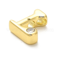 Cremagliera in ottone placcatura perline zirconi&nbsp;KK-L210-008G-L