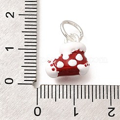 Weihnachtsmotiv Messing Emaille Charms&nbsp;KK-R212-15E-P