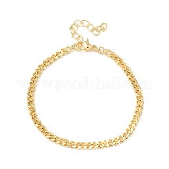 Panzerkettenarmbänder aus Messing für Damen&nbsp;LS-BJEW-C140-15G