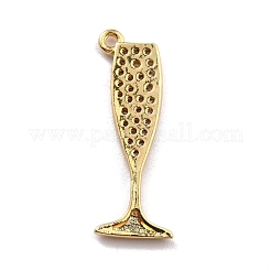 Messing micro pave klare zirkonia anhänger&nbsp;KK-M222-08G