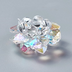 Perles de verre tissées&nbsp;X-GLAA-F088-F25