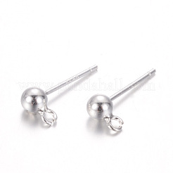Runde 925 Ohrstecker aus Sterlingsilber&nbsp;LS-STER-M108-03