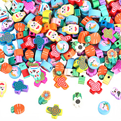 250pcs 5 Arten handgemachte Polymer-Ton-Perlen&nbsp;CLAY-PA0001-40