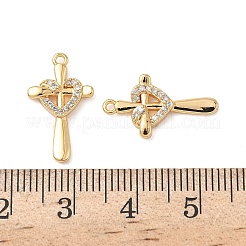 Pendentifs en laiton zircon cubique transparent&nbsp;KK-B160-04G