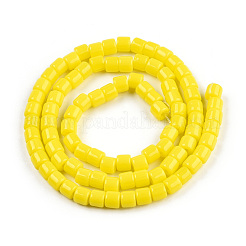Hilos de abalorios de vidrio sólido opaco&nbsp;X-GLAA-N047-09-F03