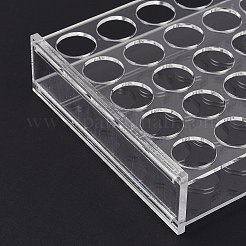 (vente de liquidation défectueuse : coins endommagés) présentoirs de tubes cylindriques colorimétriques multi-usages en acrylique&nbsp;AJEW-XCP0003-05
