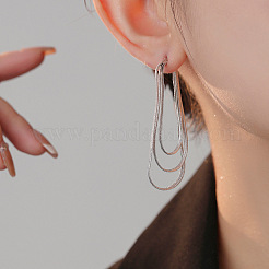 Boucles d'oreilles à tige en chaîne serpent en laiton&nbsp;FS-WG84173-01