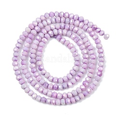 Galvanoplastie rondelles perles de verre brins&nbsp;GL-T021-2x2.5mm-17-21