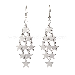 Boucles d'oreilles pendantes en acier inoxydable 304&nbsp;EJEW-TA00771-02