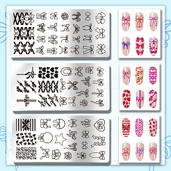 DIY-Nagelkunst-Vorlagen aus Edelstahl&nbsp;MRMJ-WH0092-050