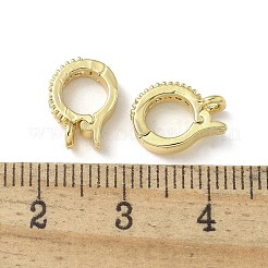 Klare Zirkonia-Faltschließe aus Messing&nbsp;KK-A236-14G