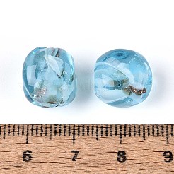 Perles vernissées de sable d'or manuelles &nbsp;LAMP-T021-32B