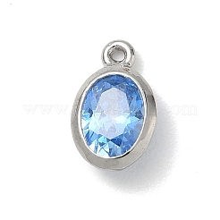Charms in ottone zirconi a pavé di ottone&nbsp;KK-CBA74BF-02P