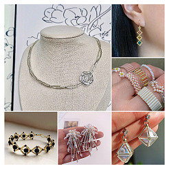 3300 Stück 3 Farben plattierte Glasperlen&nbsp;SEED-TA0001-56