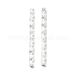 Perline a tubo dritto in ottone placcato a cremagliera&nbsp;KK-WH0061-03C-S