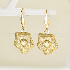 Eleganti orecchini pendenti a forma di girasole in acciaio inossidabile 201&nbsp;EB0888