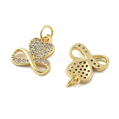 Pendentifs avec zircon cubiques à micro-pavés en laiton&nbsp;KK-C092-24D-G
