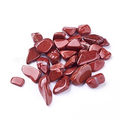 Perles de jaspe rouge naturelle, non percé / pas de trou, puces, 8~21x7~13x4~10mm environ 100g / sac