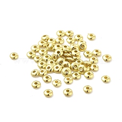 Perline distanziali in plastica ccb, abaco, oro, 5x2mm, Foro: 1.4 mm