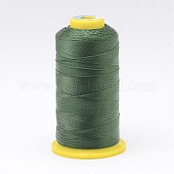 Hilo de coser de nylon, verde mar oscuro, 0.4mm, aproximamente 400 m / rollo