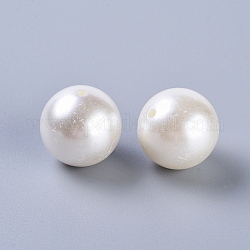 24mm cremeweiße Farbe Nachahmung Perle lose Acrylperlen runde Perlen für DIY Mode Kinder Schmuck, 24 mm, Bohrung: 3 mm