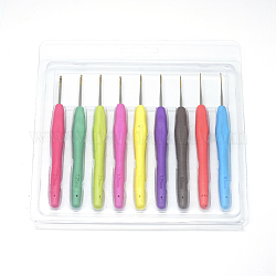 Железные крючки крючки иглы, с резиновой ручкой, разноцветные, 135x11x9 мм, контактный: 0.5~2.5 мм, 9шт / набор