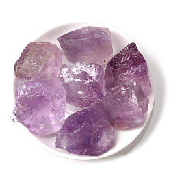 Natural Rough Raw Amethyst Display Decorations, Reiki Stones for Fountain Rocks, Wire Wrapping, Witchcraft, Home Decorations, Random Size and Shape, 30~50mm, 100g/bag