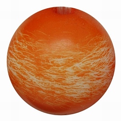 Round Colorful Resin Beads, Dark Orange, 14mm, Hole: 2mm