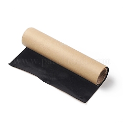 Липкая бархатная флокированная лайнер, для ювелирного ящика ремесло ткань кожура палочка, чёрные, 25x0.08 см, 80~100 см / рулон