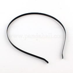 Accesorios para el cabello electroforesis fornituras de la banda de pelo de hierro, negro, 105~115mm