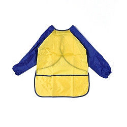 Kinder Kunst Kittel Schürze, langärmliges wasserdichtes Lätzchen, zum Malen oder Essen, Gelb, 540x418 mm