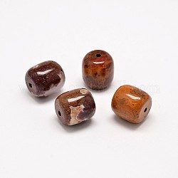 Natural Maxico Red Agate Barrel Beads, 15x14mm, Hole: 2mm